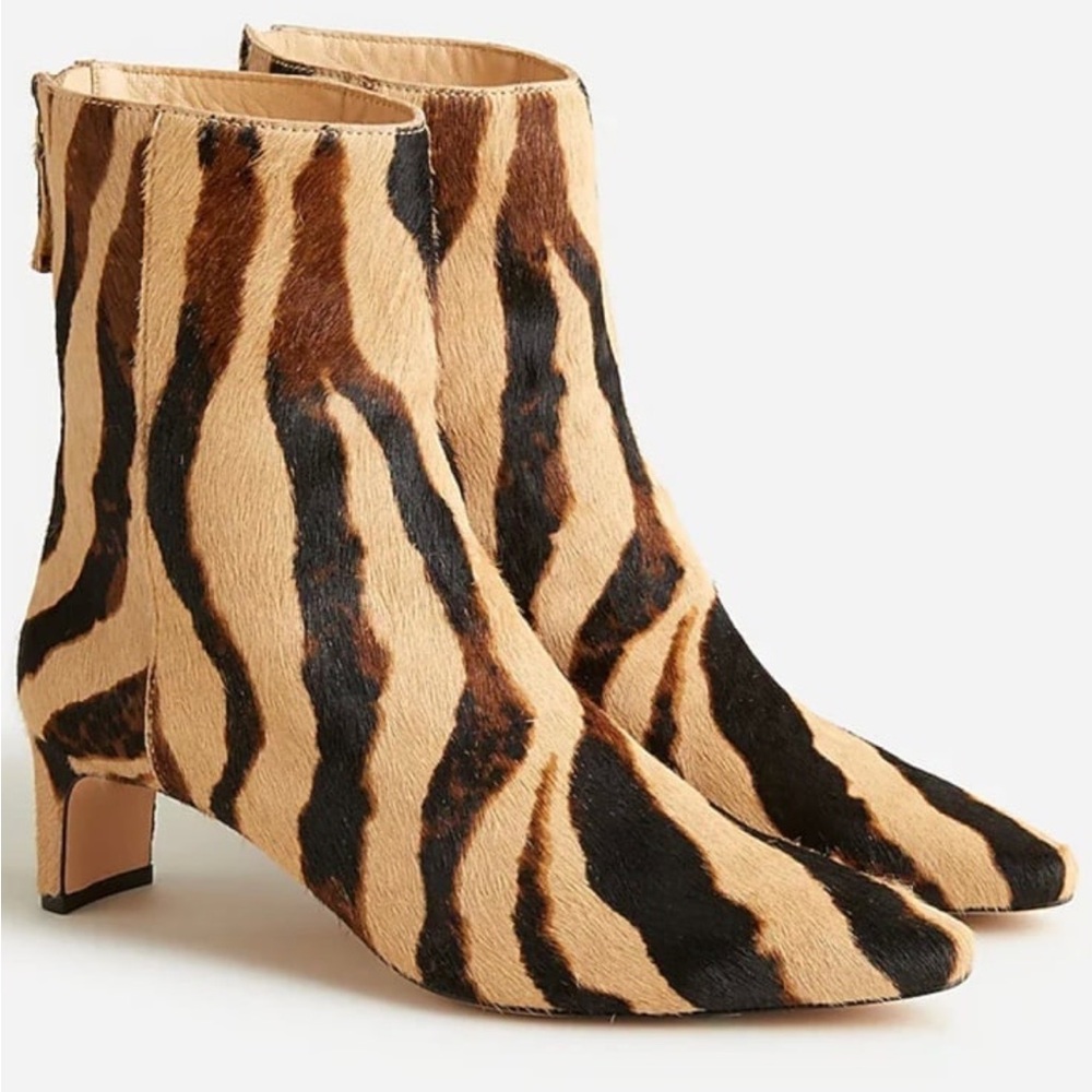 J. Crew Stevie ankle boots in calf hair